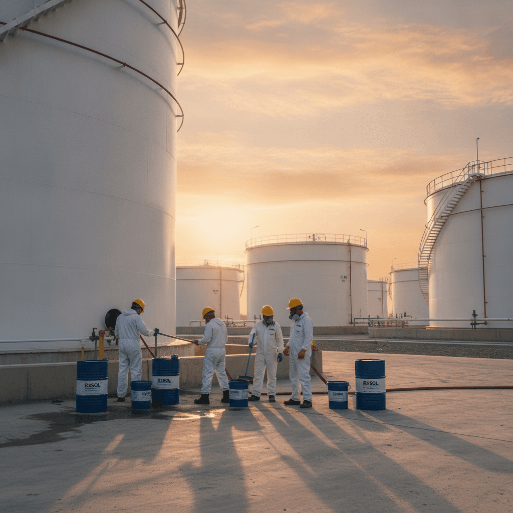 Tank Cleaning Chemicals Supplier Across GCC | RXSOL Regional Supply